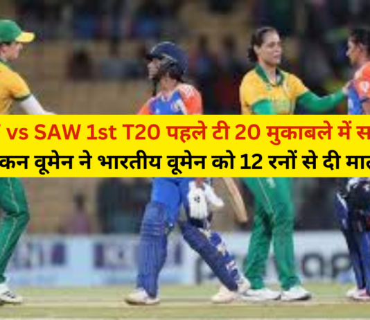 INDW vs SAW 1st T20