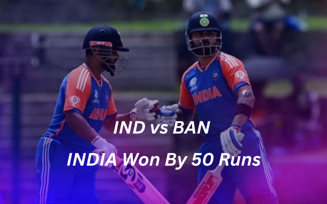 IND vs BAN T20 World Cup 2024