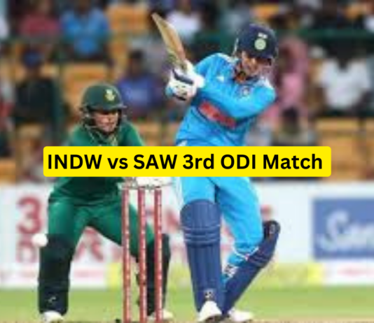 INDW vs SAW 3rd ODI Match