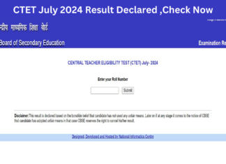 CTET July 2024 Result