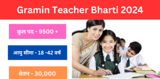 Gramin Teacher Bharti 2024