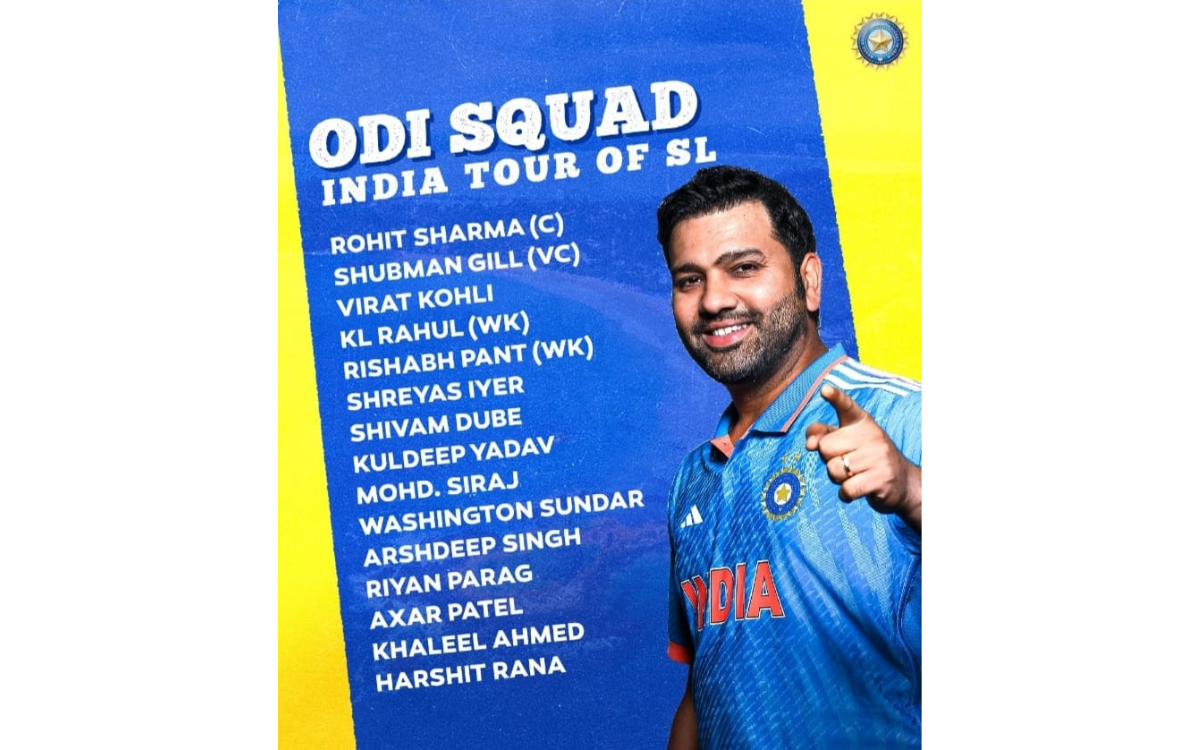 IND vs SL T20 and ODI Squad 2024 