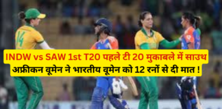 INDW vs SAW 1st T20