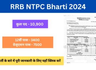 RRB NTPC Bharti 2024