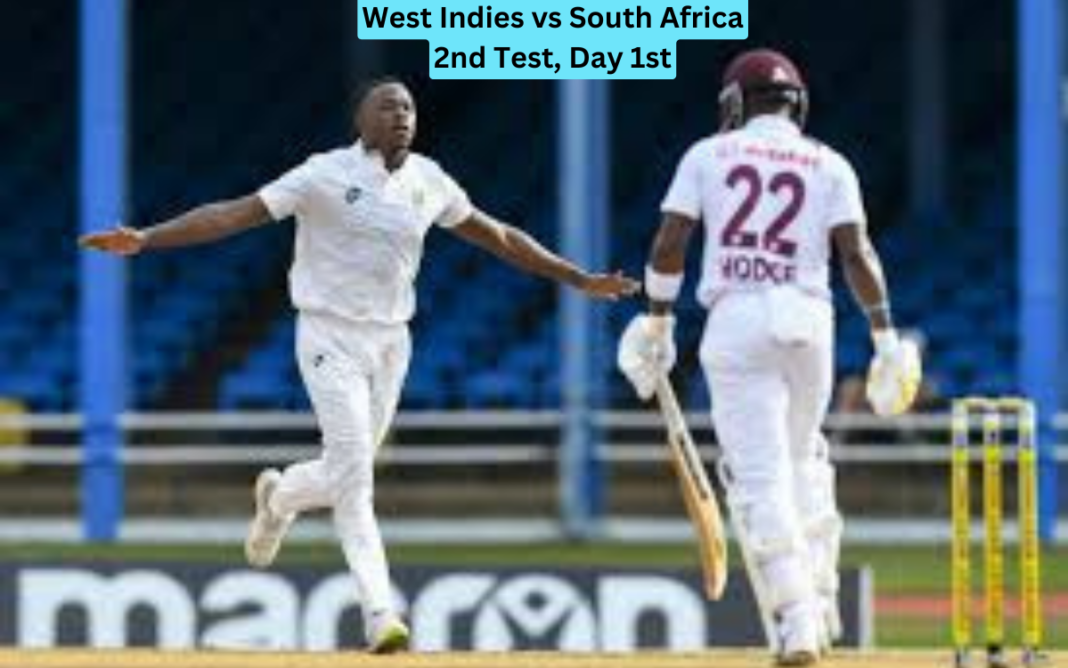 West Indies vs South Africa 2nd Test, Day 1st