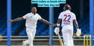 West Indies vs South Africa 2nd Test, Day 1st