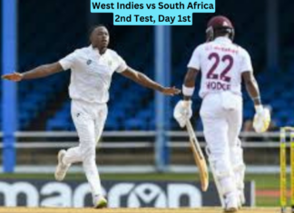 West Indies vs South Africa 2nd Test, Day 1st